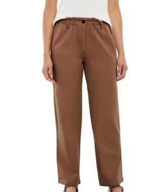 GAP Easy Twill Brown Straight-Leg Pants